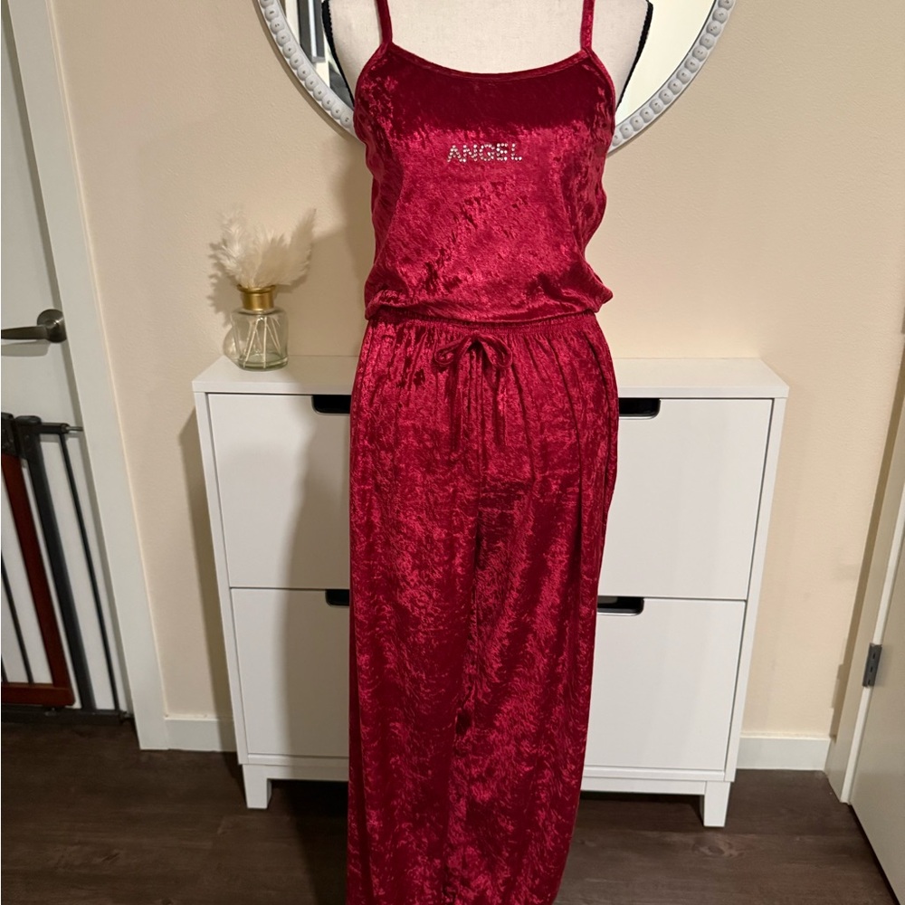 Y2K Sleepwear Sweat Velour Set